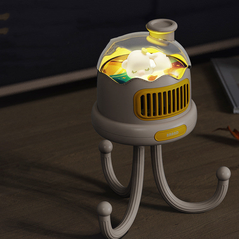 Summer Baby Stroller Air Cooler Fan Duck Shape Stand Adjustable