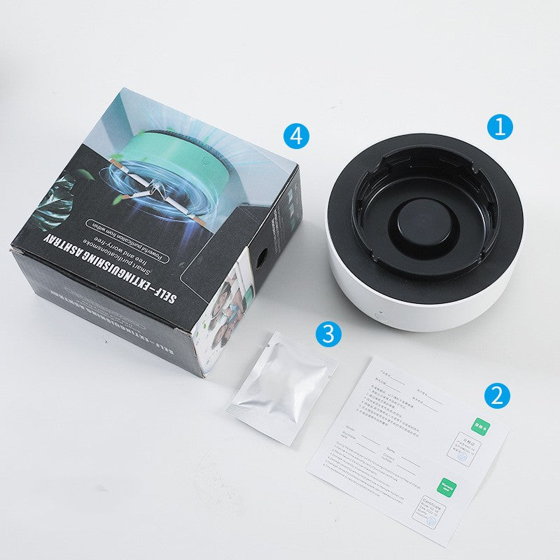 Smokeless Ashtray, Home, Car Air Purification Ashtray, Automatic Purifier Ashtray Portable