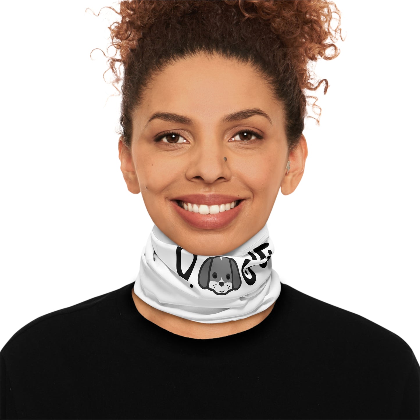 Midweight Neck Gaiter, I love dogs, Face Mask, wearer comfortable