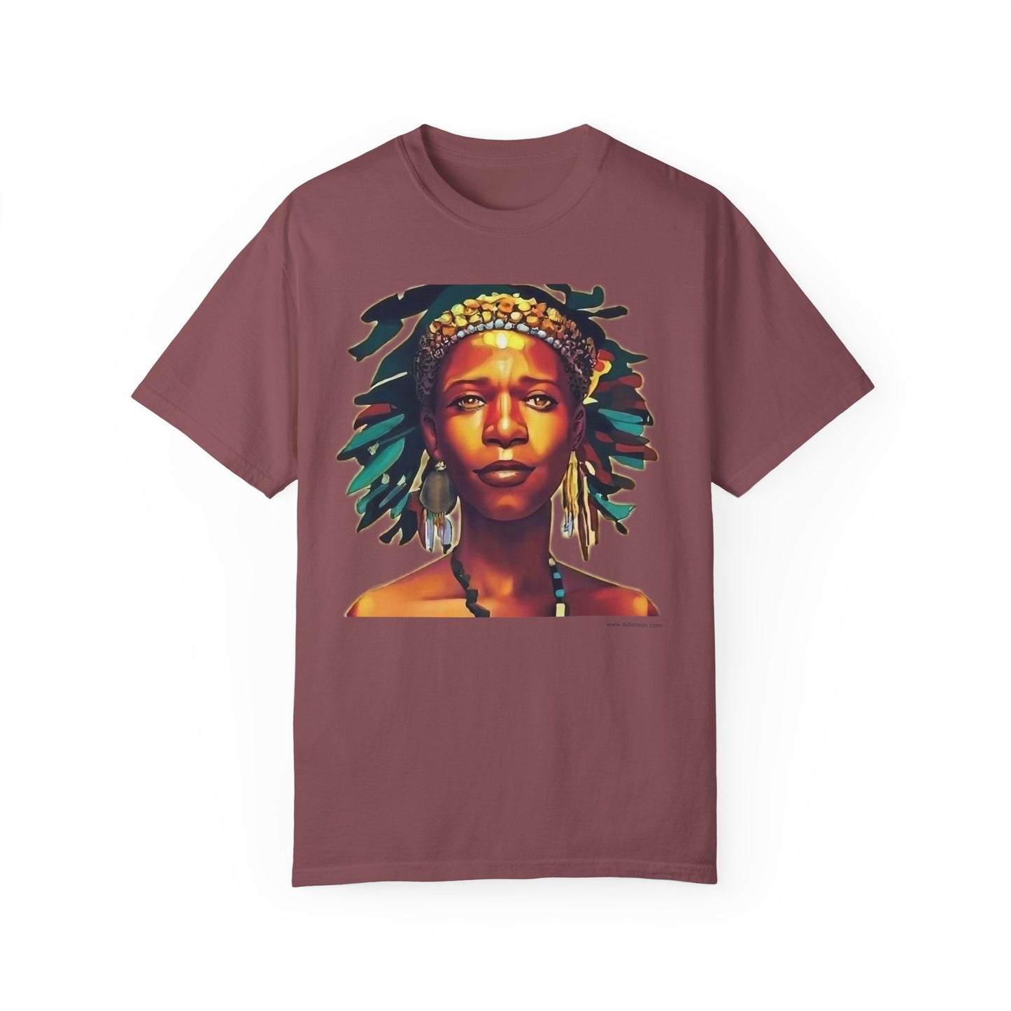 Unisex Garment-Dyed T-shirt- Afro colors - Beautiful virgin