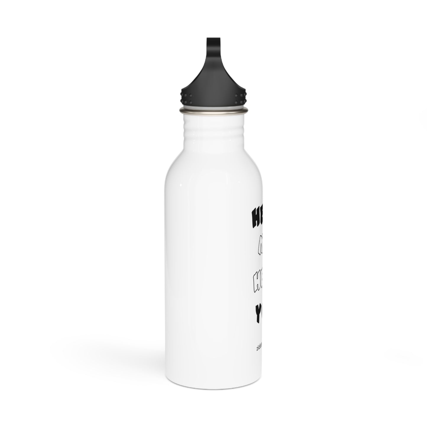 Help me Help you, Stainless Steel Water Bottle, Made with 18/8 food-grade stainless steel, wide neck for effortless sipping