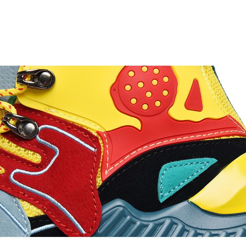 High-top street shooting student shoes men's trendy sneaker shoes