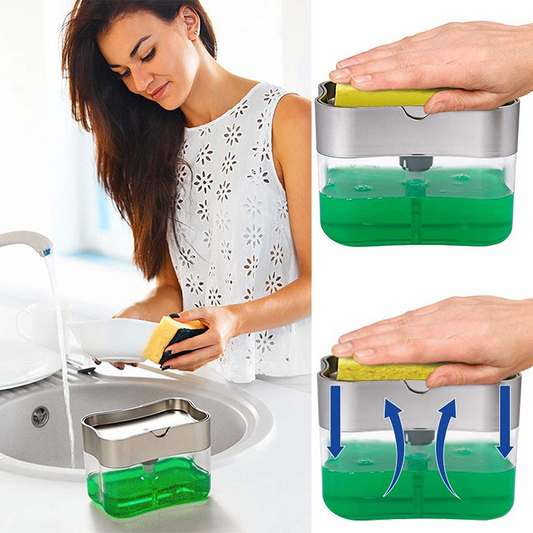 Multifunction Soap Dispenser Sponge Caddy Non-toxic Odorless Kitchen Rack Creative Bathroom Washing Soap Storage Box