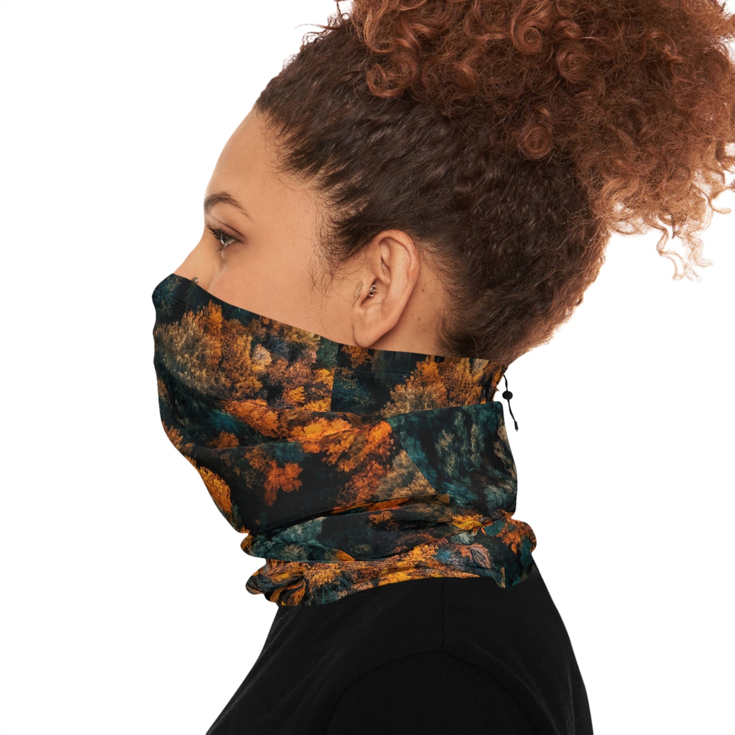 Winter Neck Gaiter With Drawstring, Elastic drawstring, you can ensure a perfect fit that stays comfy under any circumstances