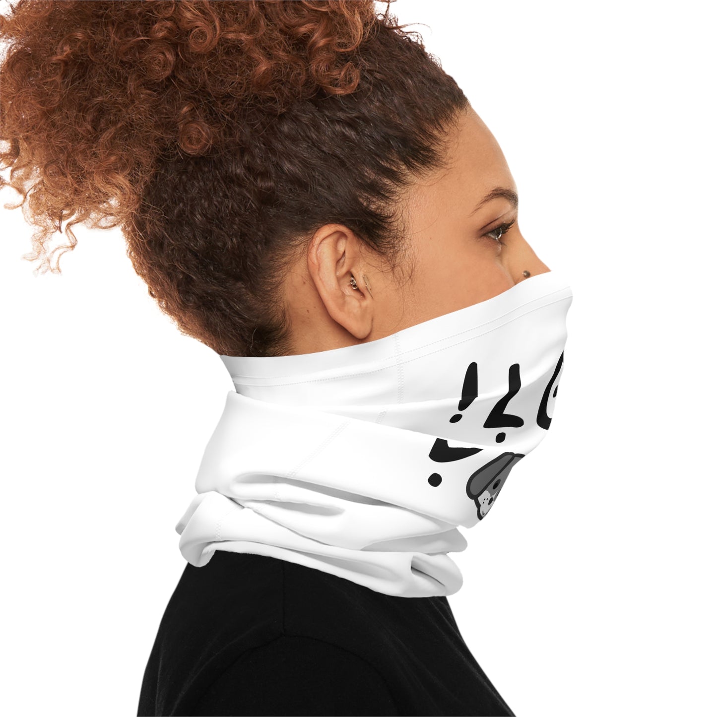 Midweight Neck Gaiter, I love dogs, Face Mask, wearer comfortable