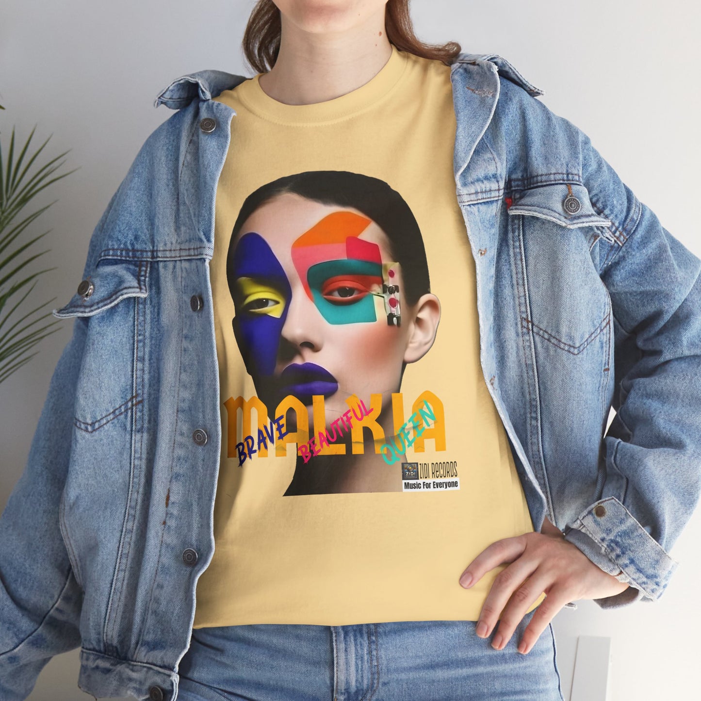 MALKIA T-Shirt - BRAVE, BEAUTIFUL, QUEEN Unisex Tee