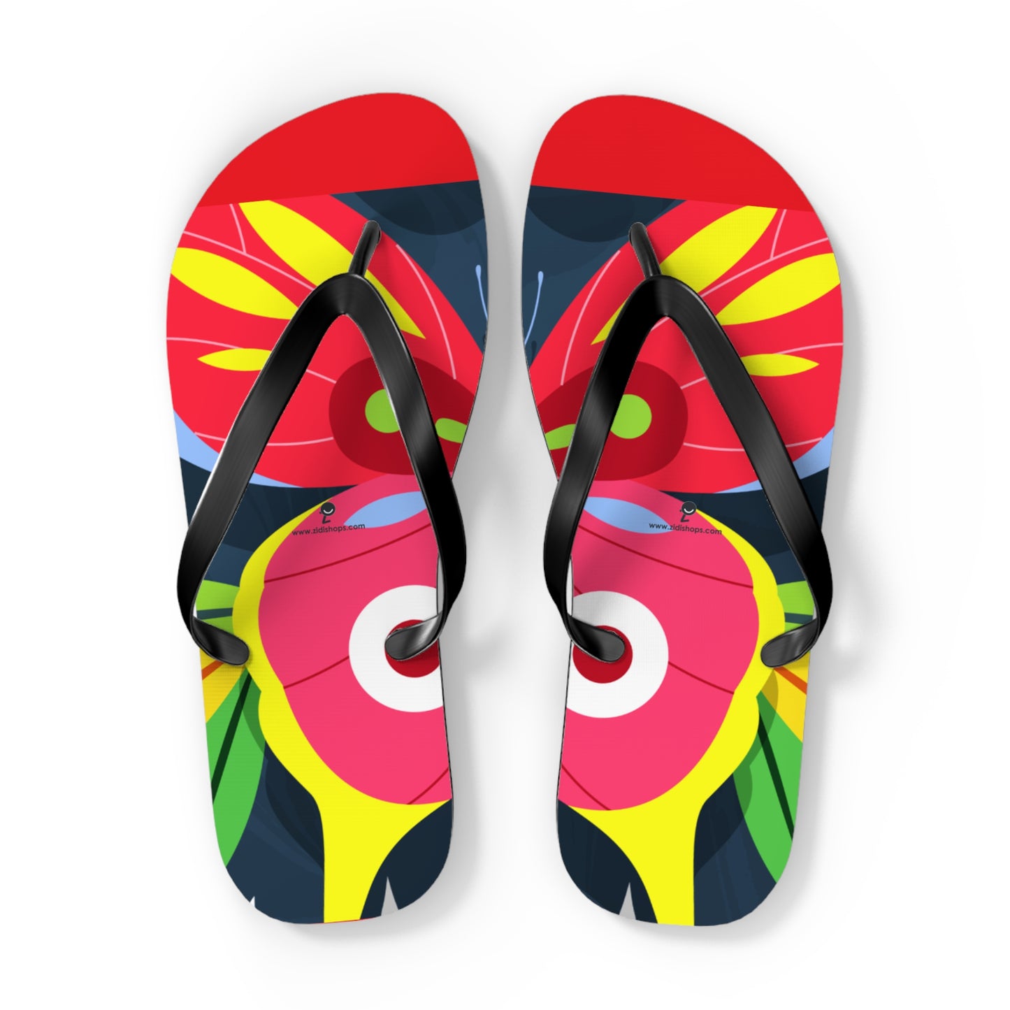 Flip Flops All-day comfort, With an easy slip-on design, a cushioned footbed. Mixed colors butterfly