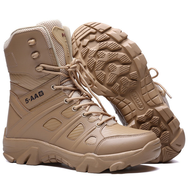 High-top outdoor hiking shoes, Durable Army boots