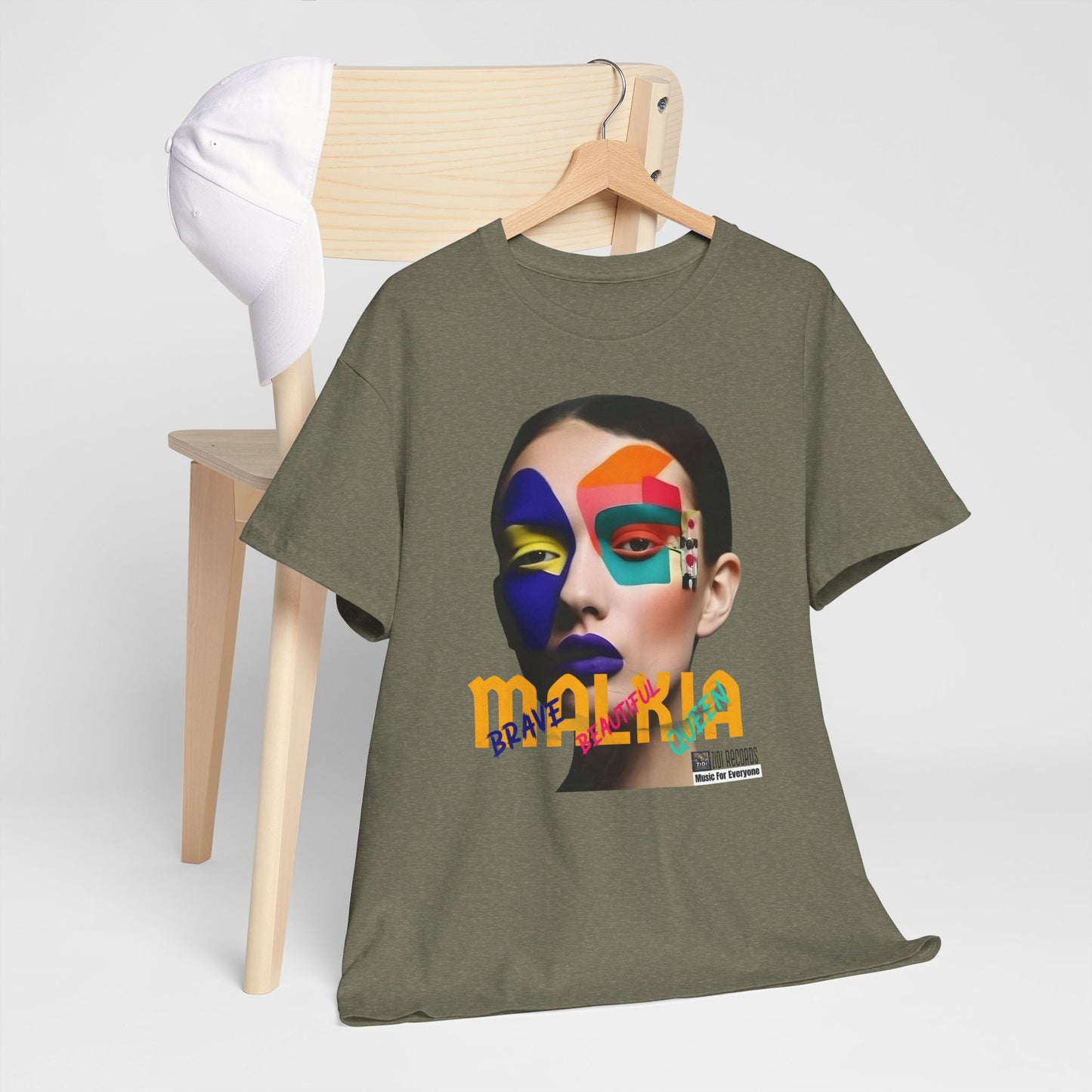 MALKIA T-Shirt - BRAVE, BEAUTIFUL, QUEEN Unisex Tee