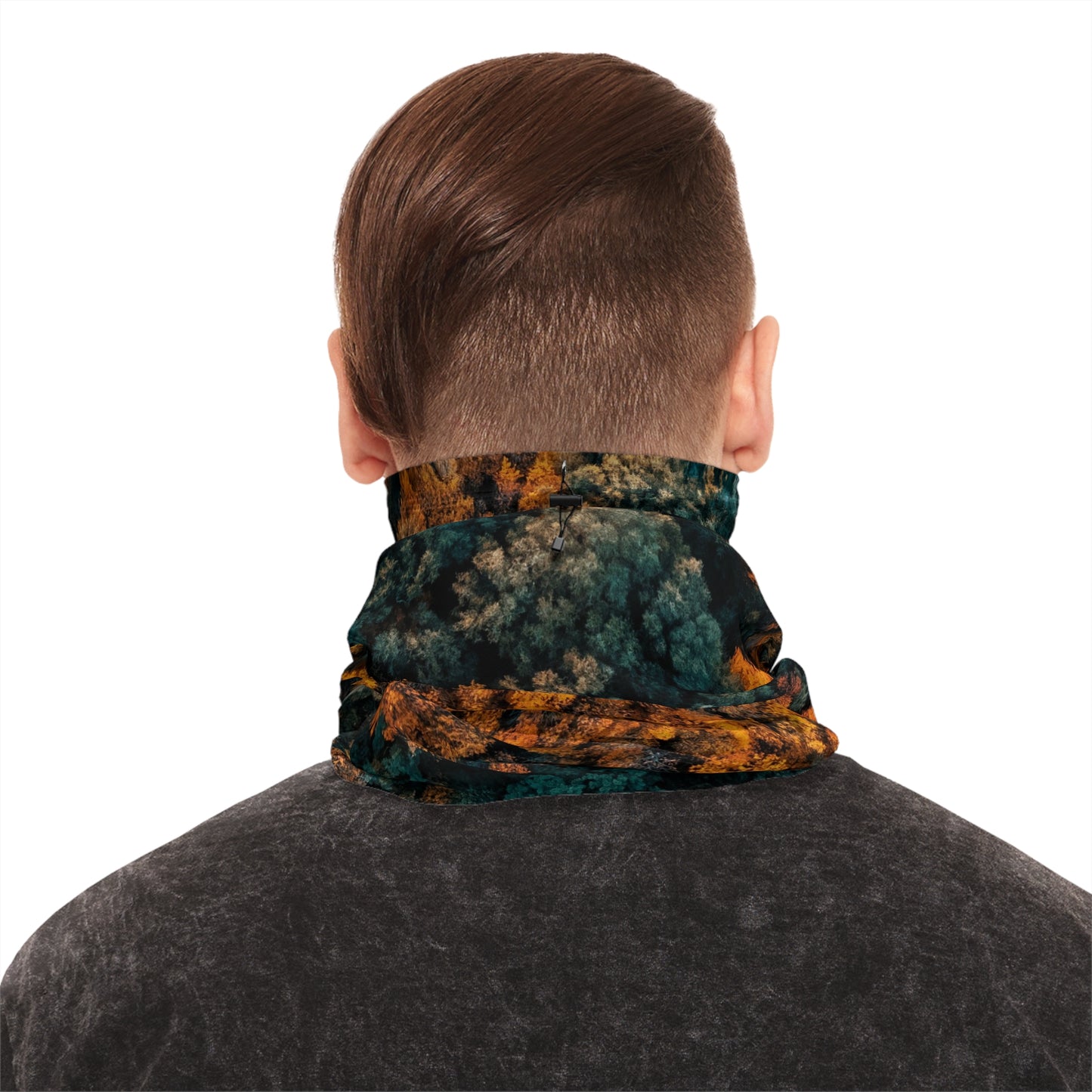 Winter Neck Gaiter With Drawstring, Elastic drawstring, you can ensure a perfect fit that stays comfy under any circumstances