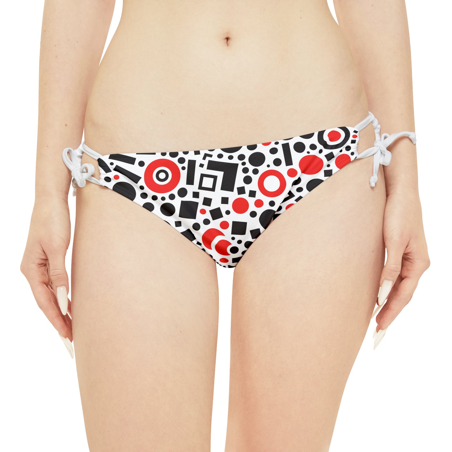 Strappy Bikini Set, Cool print