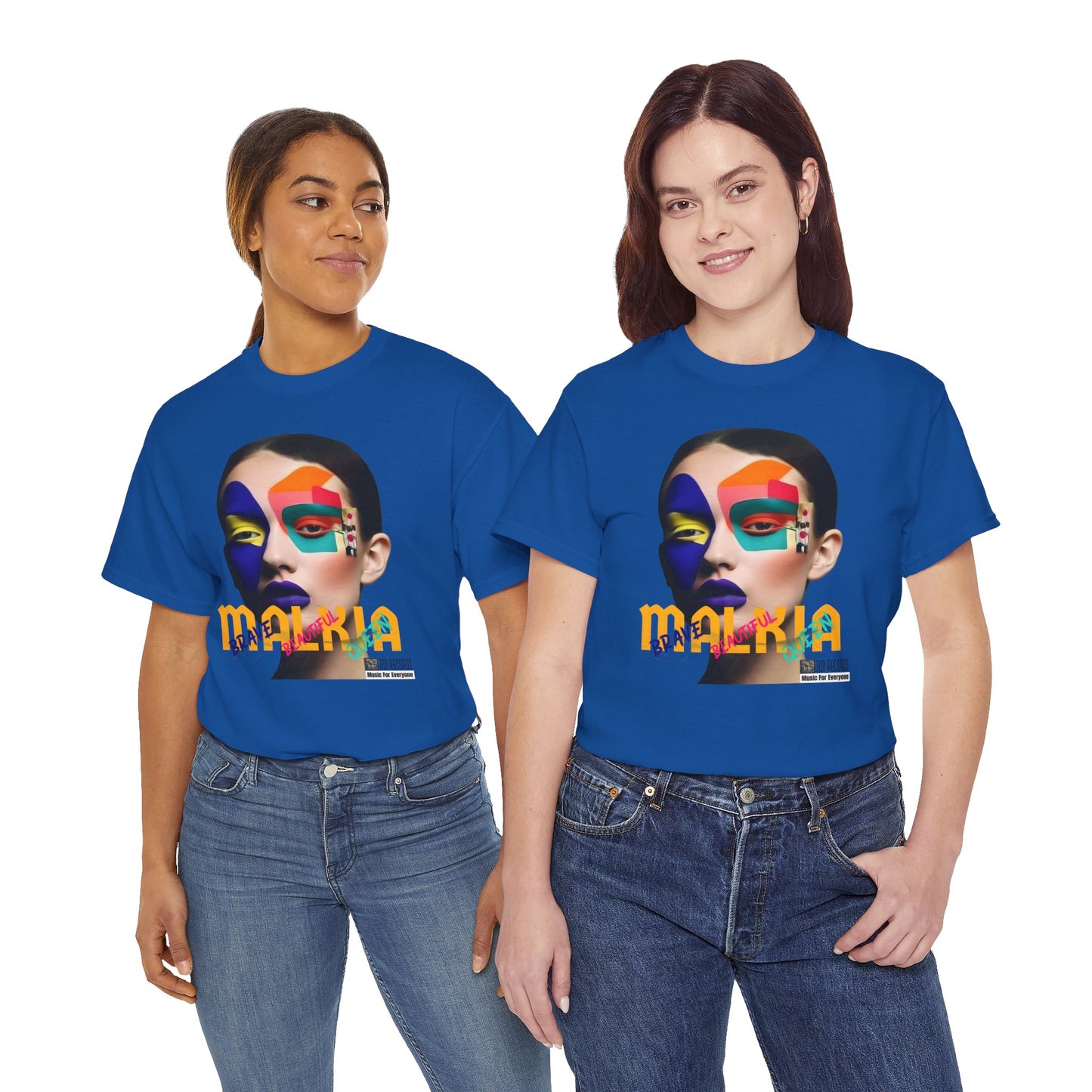 MALKIA T-Shirt - BRAVE, BEAUTIFUL, QUEEN Unisex Tee
