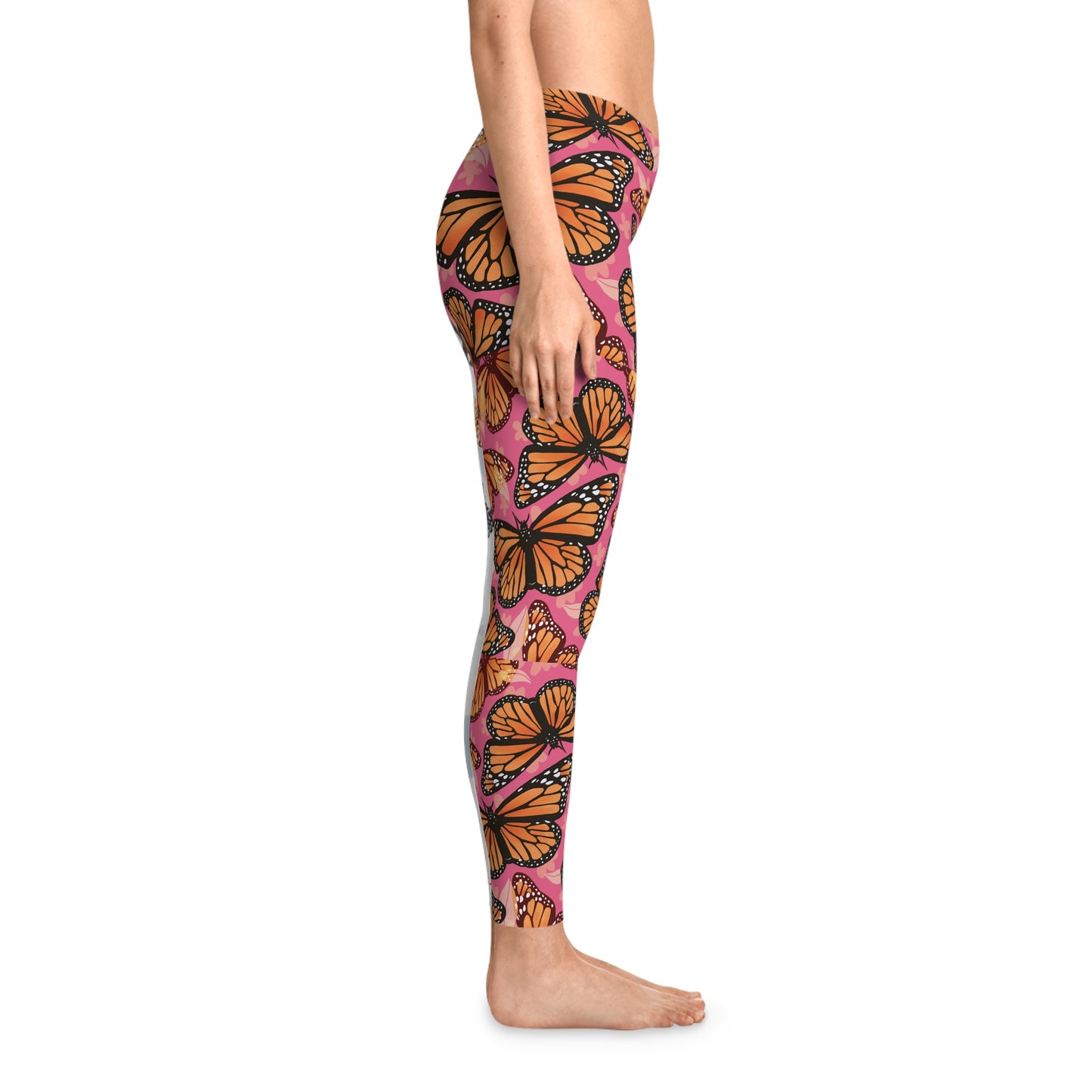 Butterfly pattern, Stretchy Leggings (AOP)