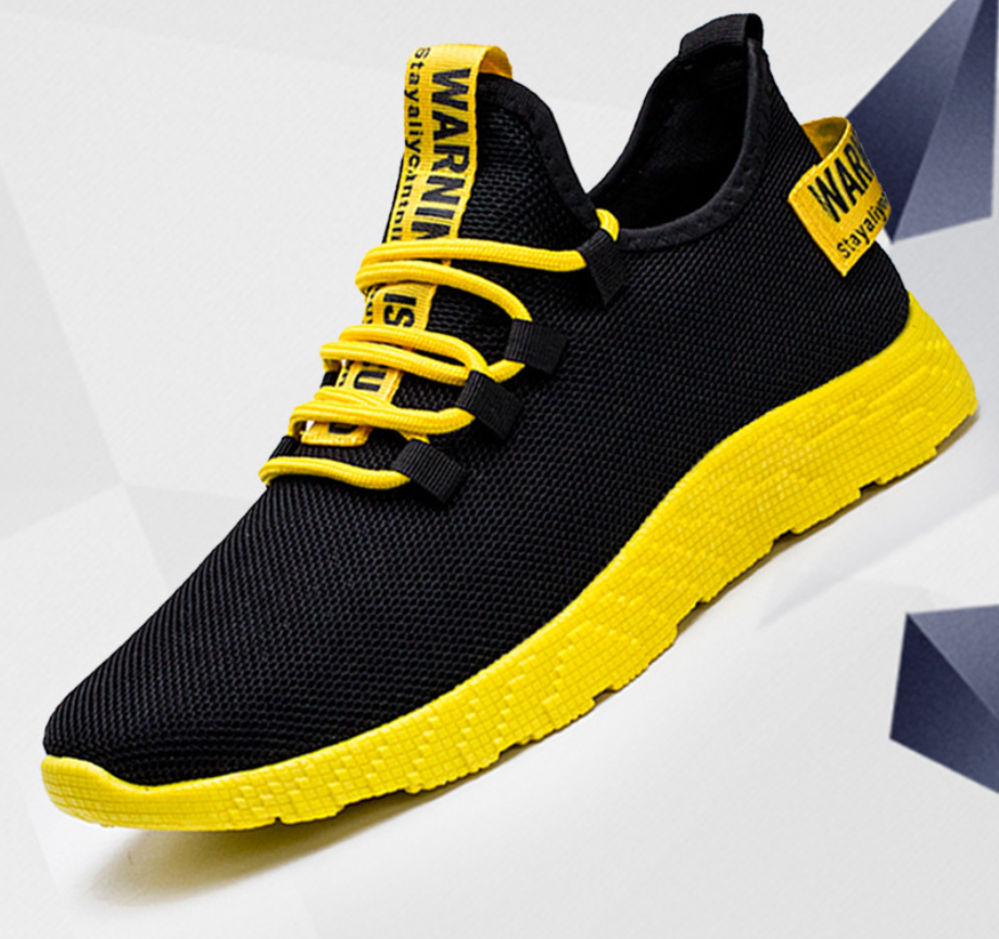 Breathable Mesh Cloth Shoes with Plastic Sole - Stylish and Comfortable Mesh Shoes for Men and Women (Black Red, Black Yellow, Black and White)