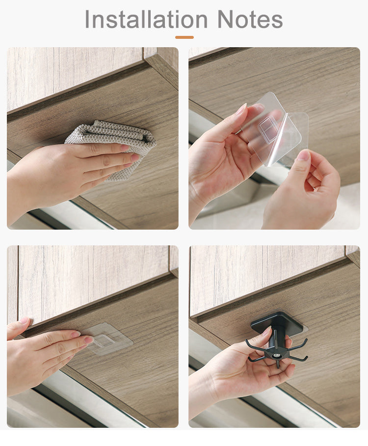 Punch-free Creative Rotatable Kitchen Storage Rack