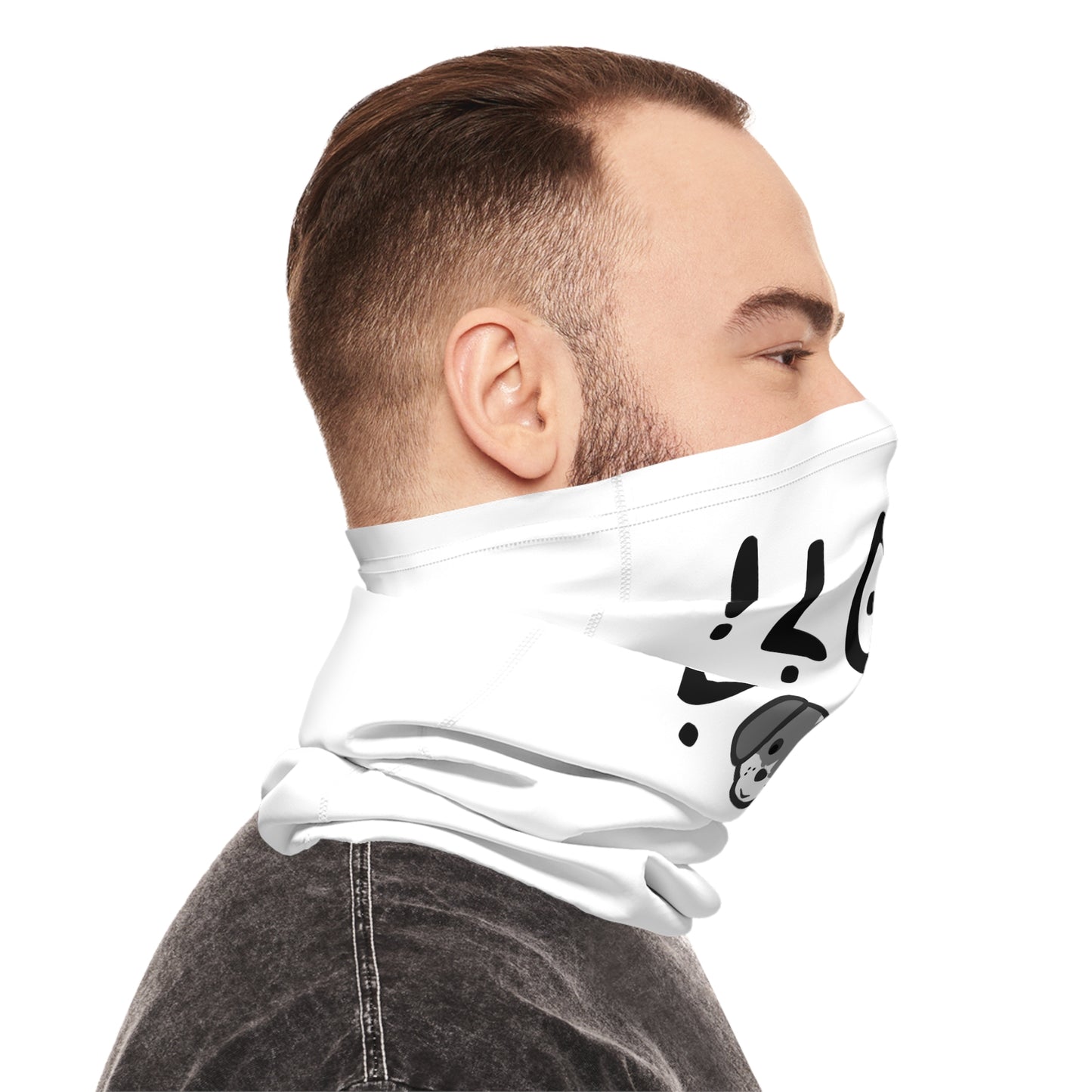 Midweight Neck Gaiter, I love dogs, Face Mask, wearer comfortable