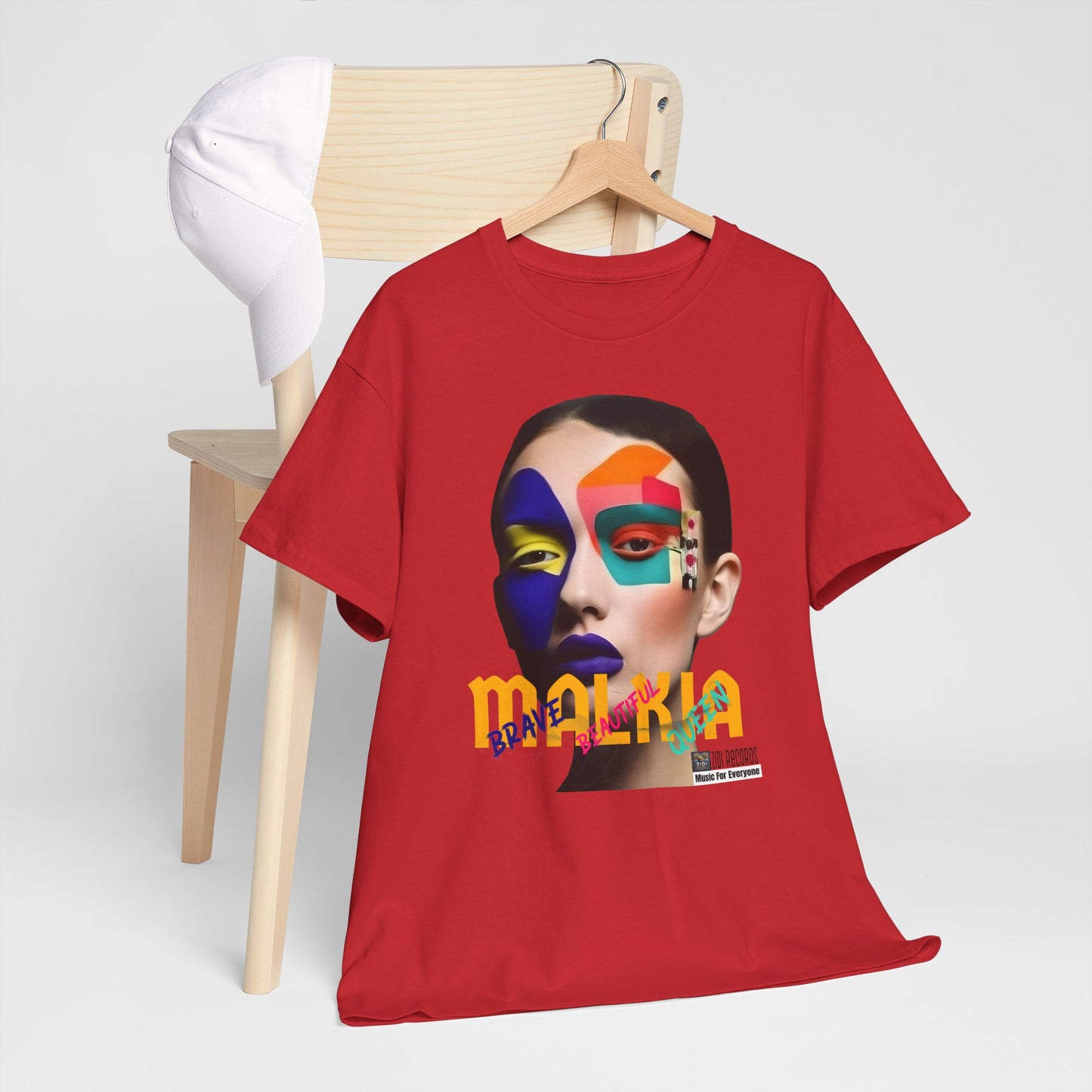 MALKIA T-Shirt - BRAVE, BEAUTIFUL, QUEEN Unisex Tee