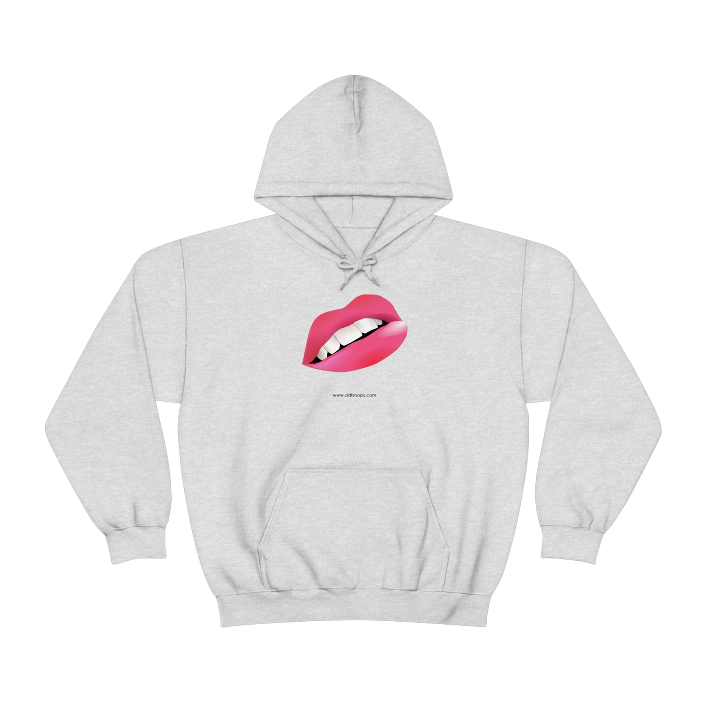 LIPS, Unisex Heavy Blend™ Hooded Sweatshirt, thick blend of cotton and polyester, soft feel alongside warmth.