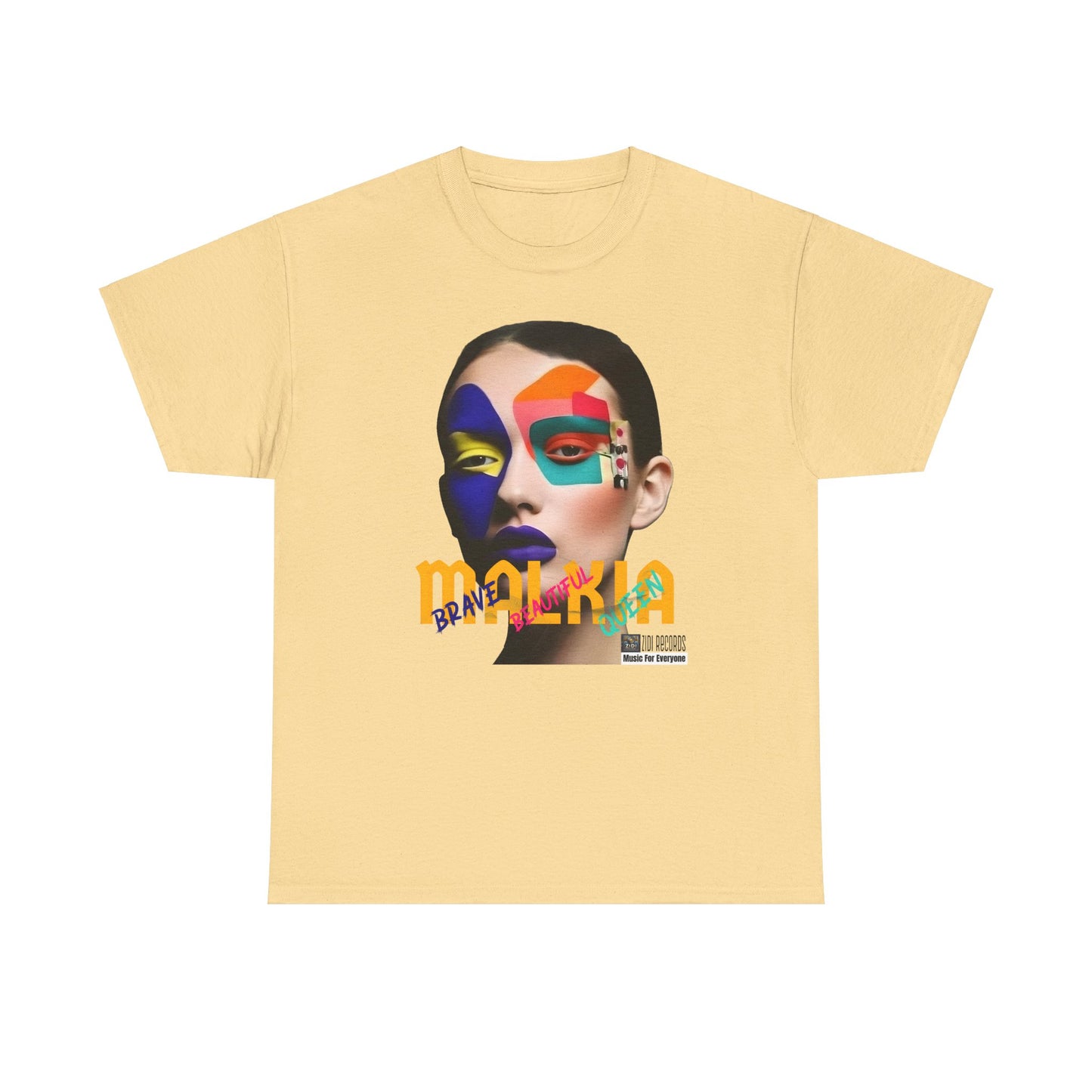 MALKIA T-Shirt - BRAVE, BEAUTIFUL, QUEEN Unisex Tee
