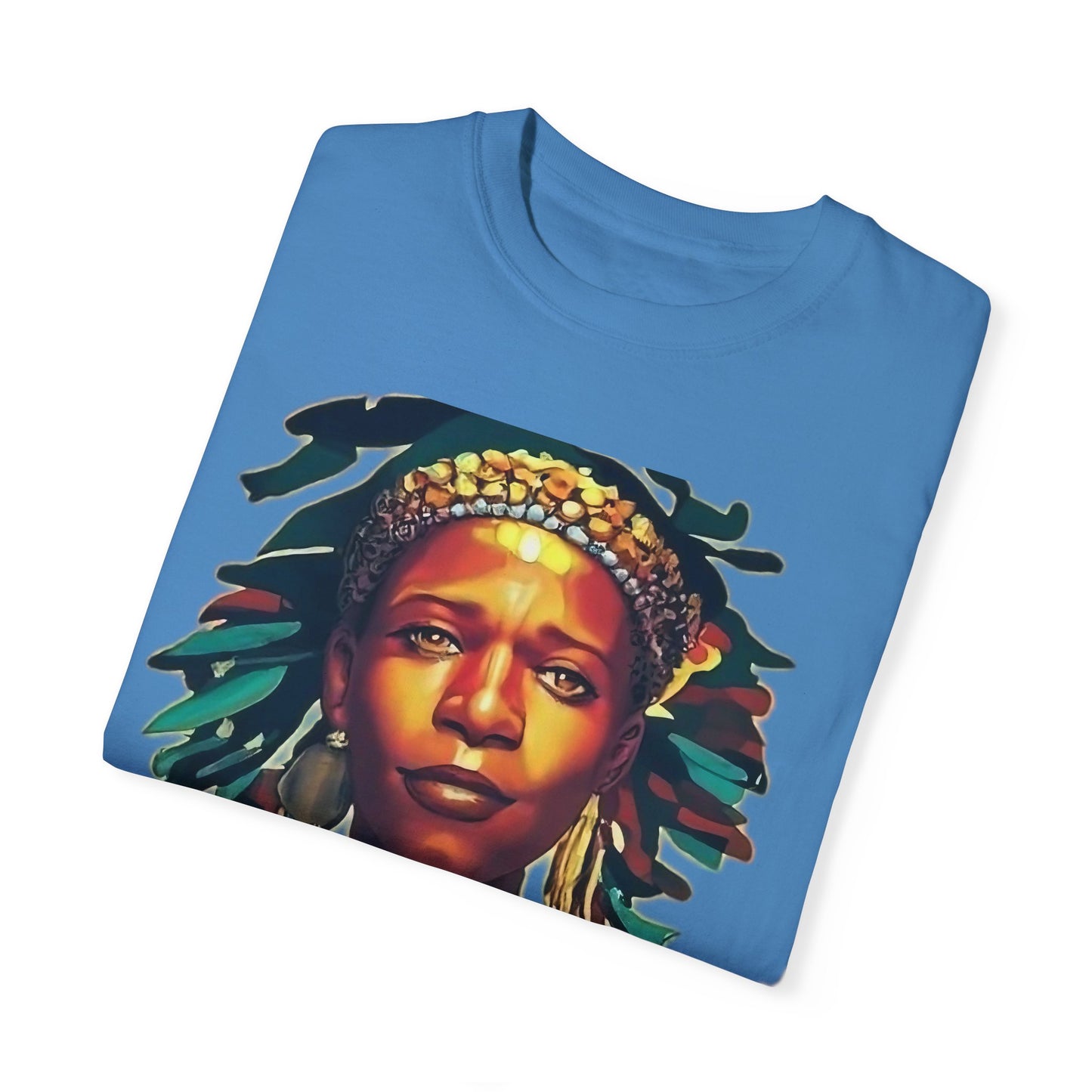 Unisex Garment-Dyed T-shirt- Afro colors - Beautiful virgin