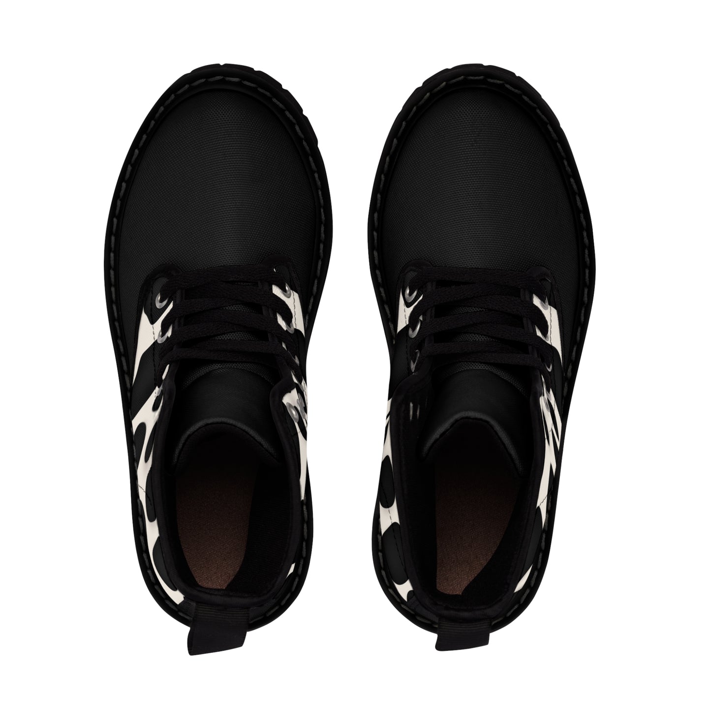 Unisex Canvas Boots, panda pattern, the boots provide soft and comfortable wearing for UNISEX use. They have a breathable foam insole to ensure anti-heat, anti-moisture and anti-corrosion conditions.