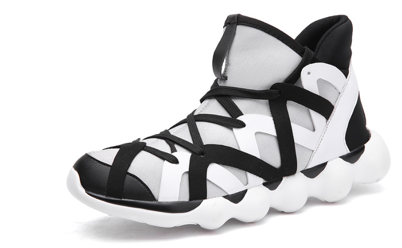 Sports running shoes, sneakers, Black, white, red, golden, multicolor, Unisex