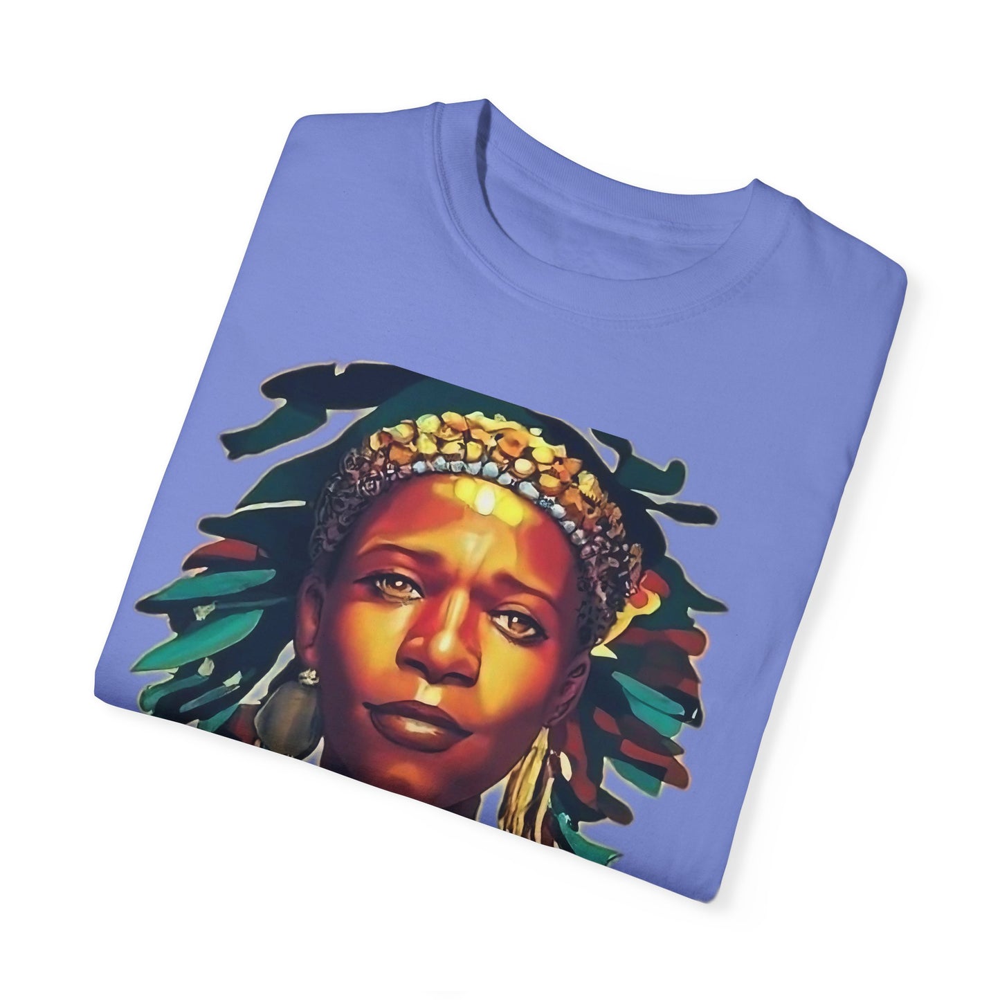 Unisex Garment-Dyed T-shirt- Afro colors - Beautiful virgin