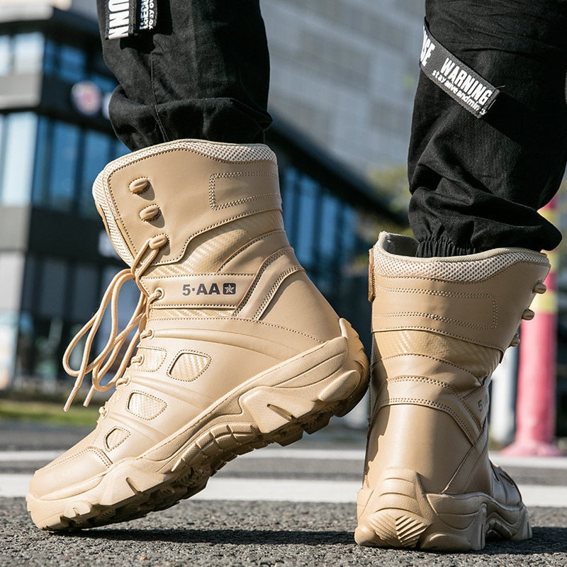 High-top outdoor hiking shoes, Durable Army boots