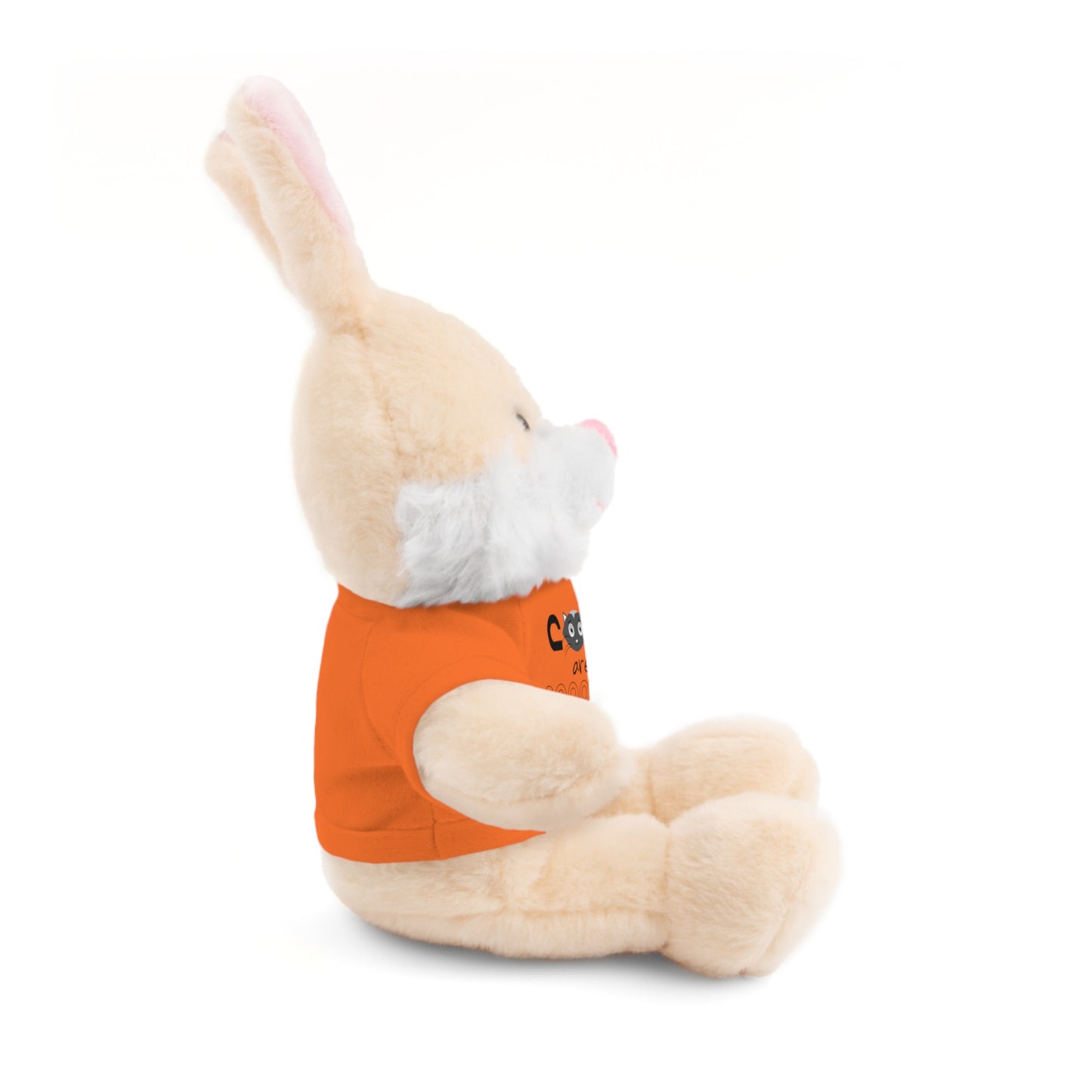 Stuffed Animals with Tee, Cats are just so cute, Available animals: Panda, Lion, Bear, Bunny, Jaguar, and Sheep
