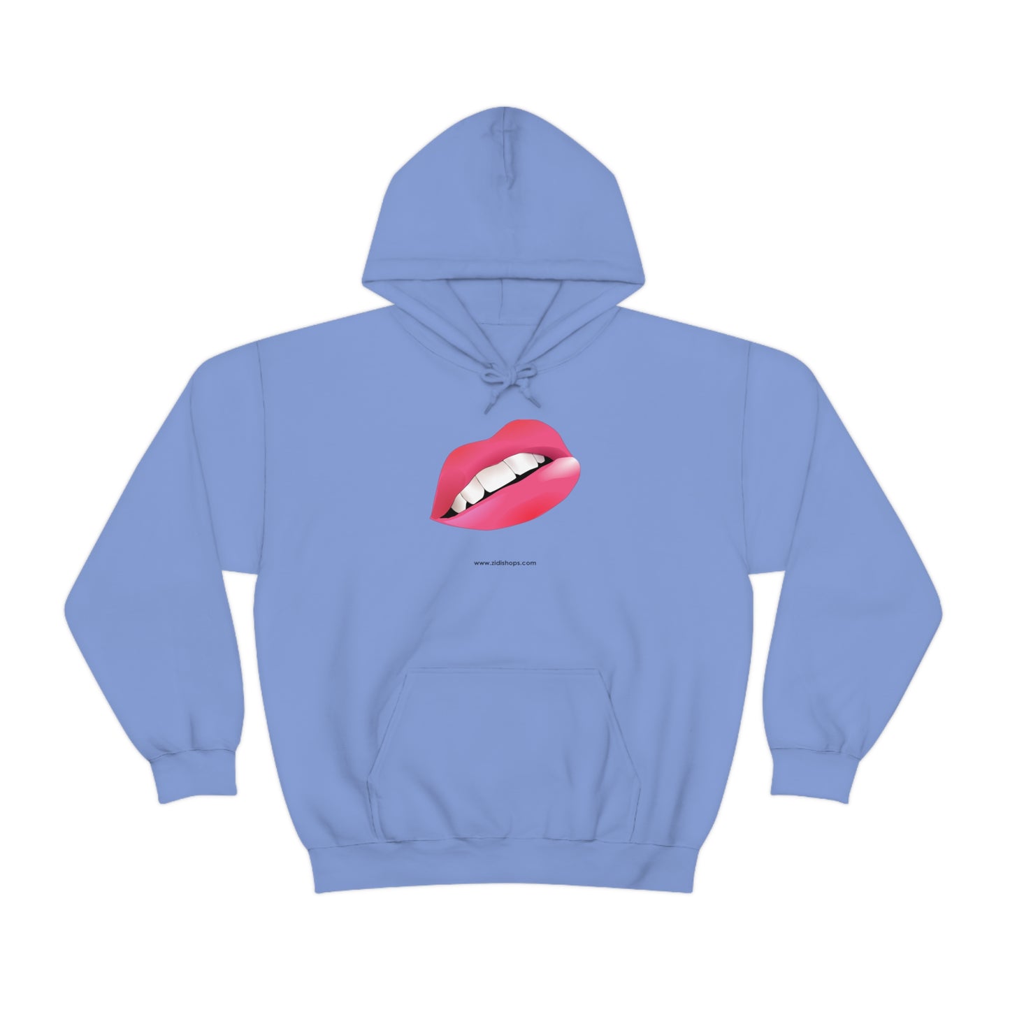 LIPS, Unisex Heavy Blend™ Hooded Sweatshirt, thick blend of cotton and polyester, soft feel alongside warmth.