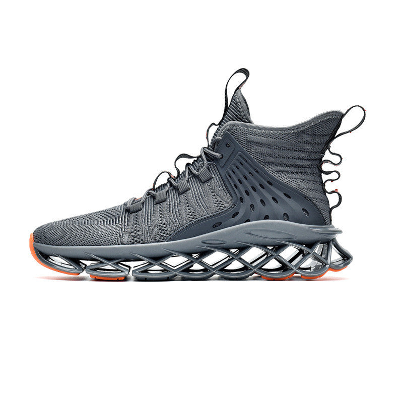 Versatile Sporty Footwear, Personalized High-Top Trend Shoes Soft-Soled Running Shoes