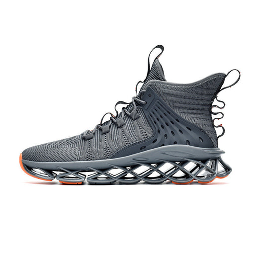 Versatile Sporty Footwear, Personalized High-Top Trend Shoes Soft-Soled Running Shoes