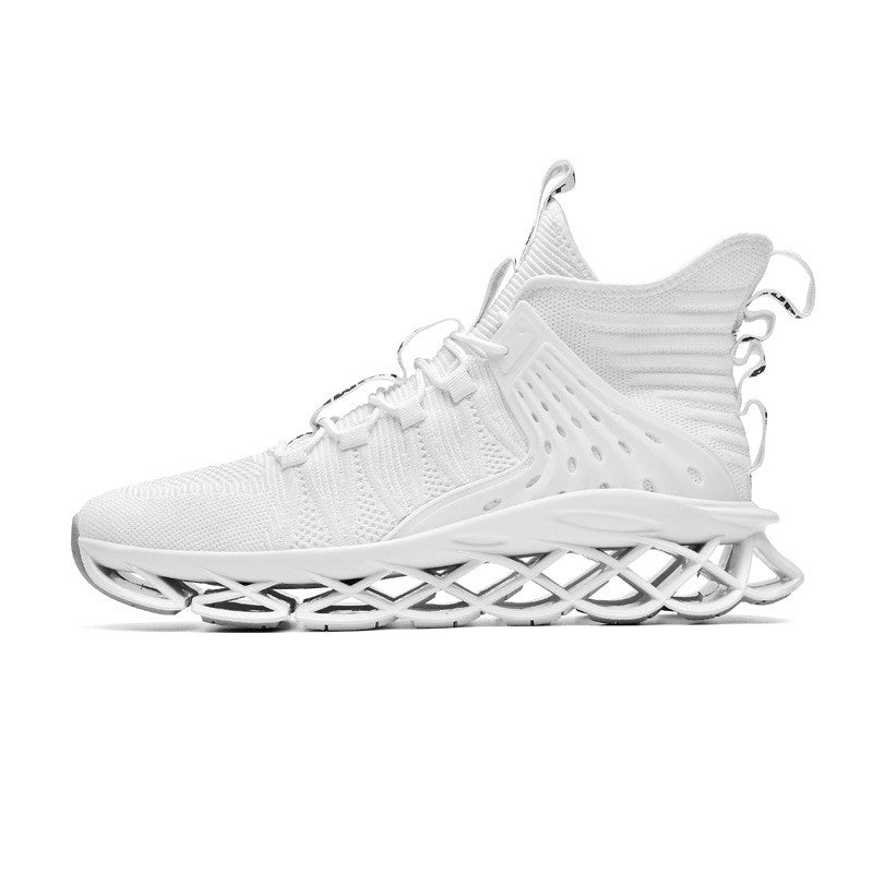 Versatile Sporty Footwear, Personalized High-Top Trend Shoes Soft-Soled Running Shoes