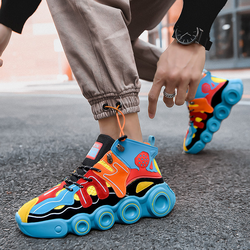 New High Top Basketball Shoes Sports Running Shoes Casual Shoes Unisex, sneakers