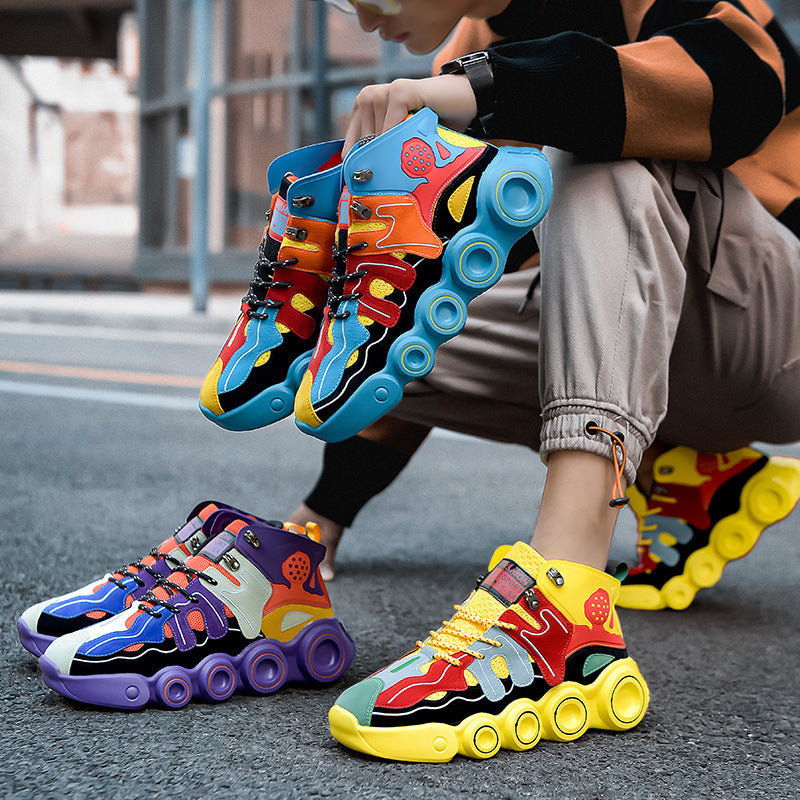 New High Top Basketball Shoes Sports Running Shoes Casual Shoes Unisex, sneakers