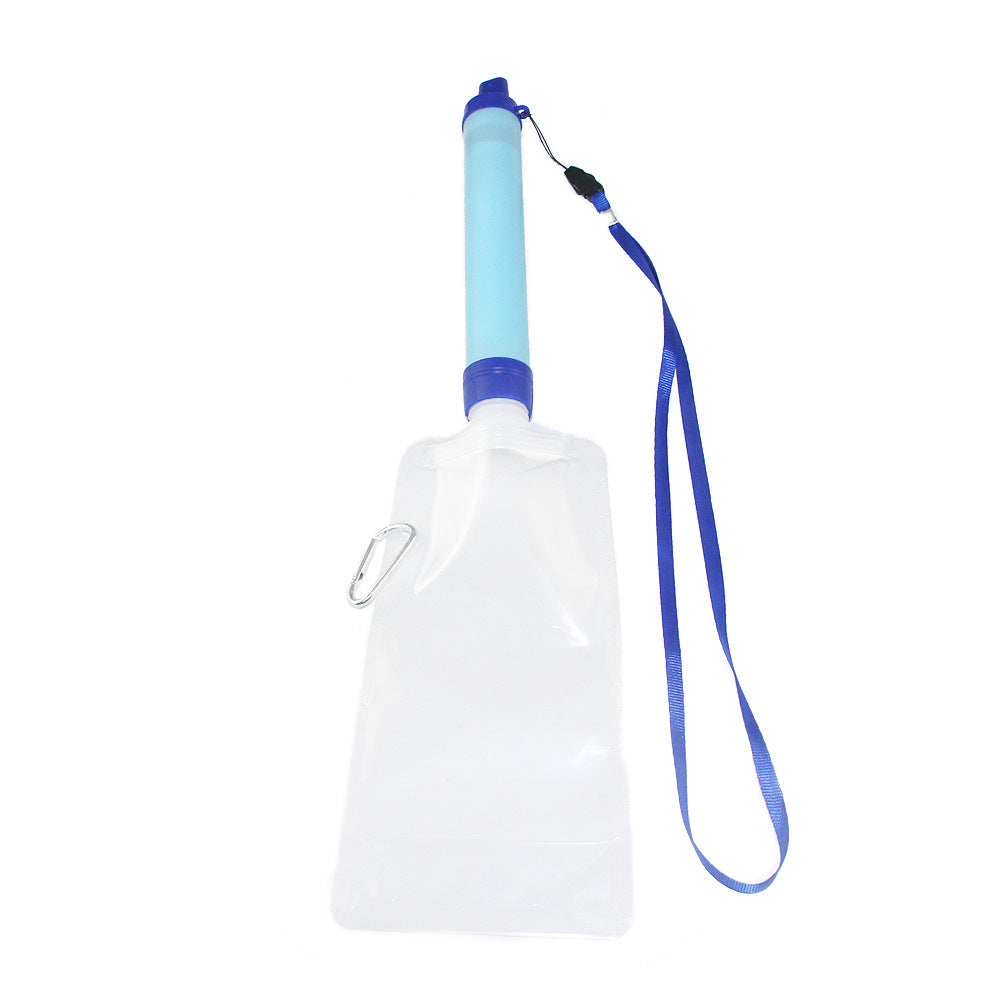 Amazon Hot Outdoor Adventure Mountain Survival Multi-Functional Water Purifier Portable Elongated Suction Pipe