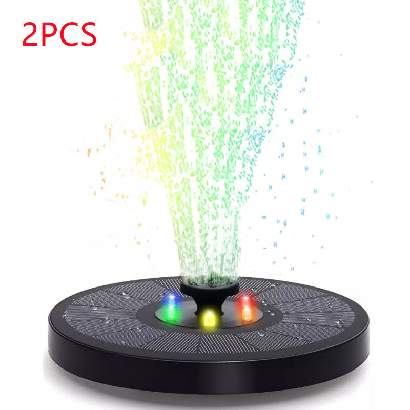 Solar Fountain Pump Fountain Light Round Floating Fountain lighting Pump Color LED Light
