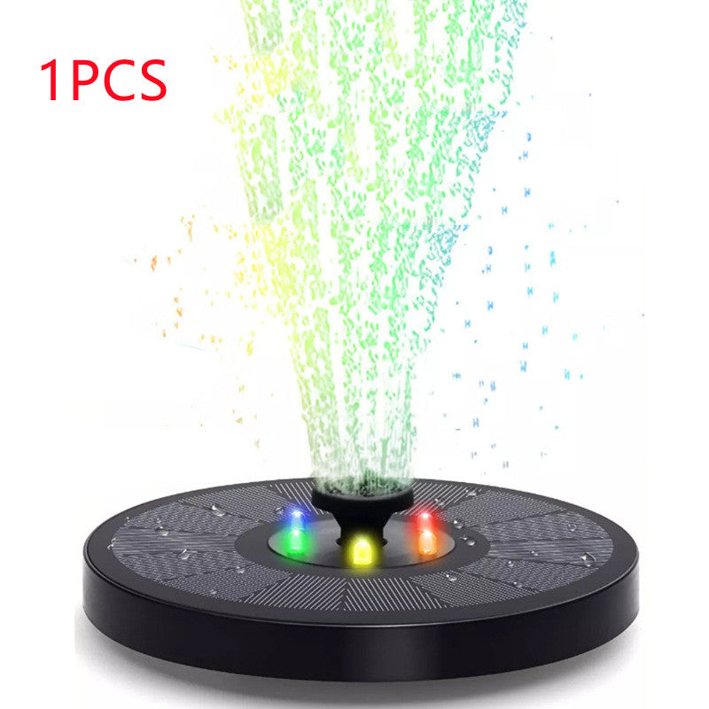 Solar Fountain Pump Fountain Light Round Floating Fountain lighting Pump Color LED Light
