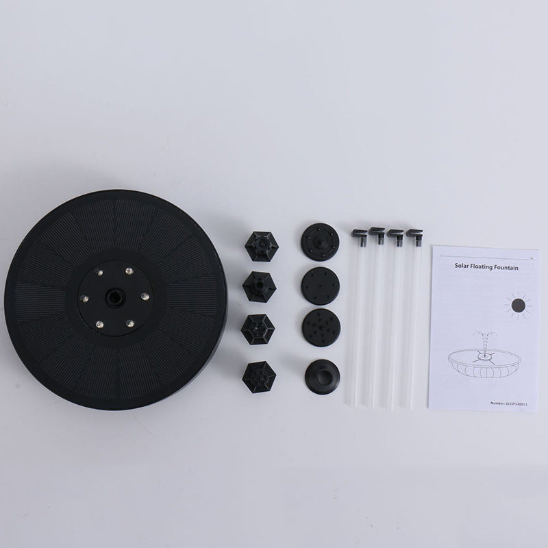 Solar Fountain Pump Fountain Light Round Floating Fountain lighting Pump Color LED Light