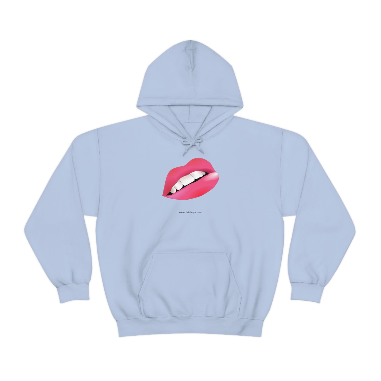 LIPS, Unisex Heavy Blend™ Hooded Sweatshirt, thick blend of cotton and polyester, soft feel alongside warmth.