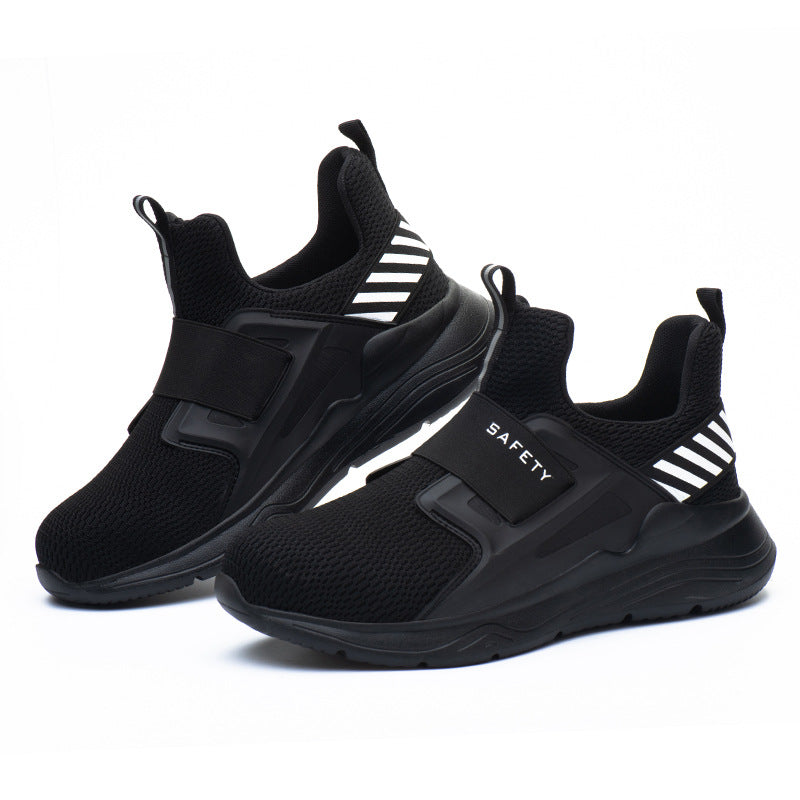 Cross-border Labor Insurance Shoes Steel Toe Cap Summer Breathable, Deodorant, Light, Smash-resistant And Stab-resistant Casual Shoes