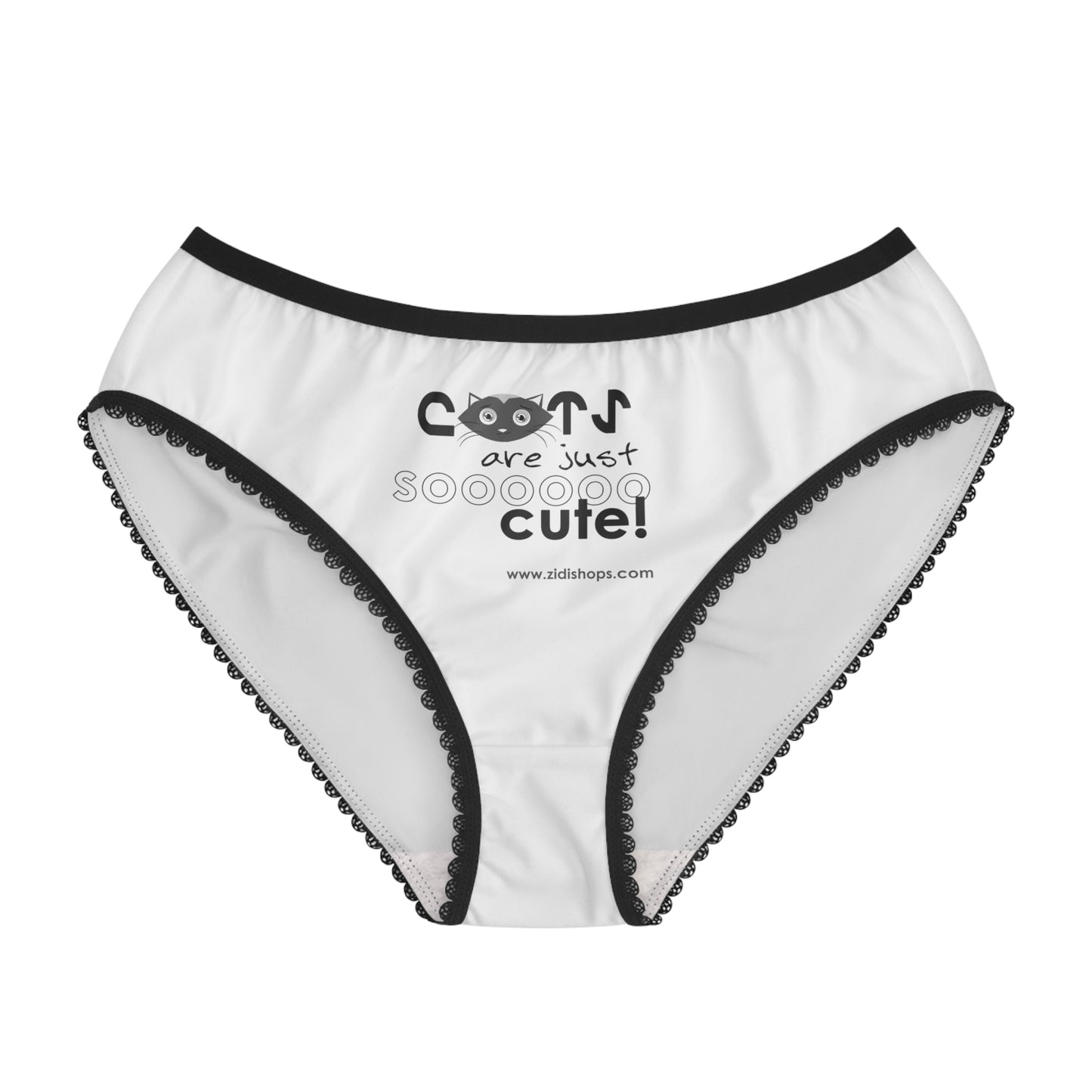 Cats are just so cute, Women's Briefs, comfy, cute, lightweight (2.2 oz) women’s briefs provide ultra-comfort