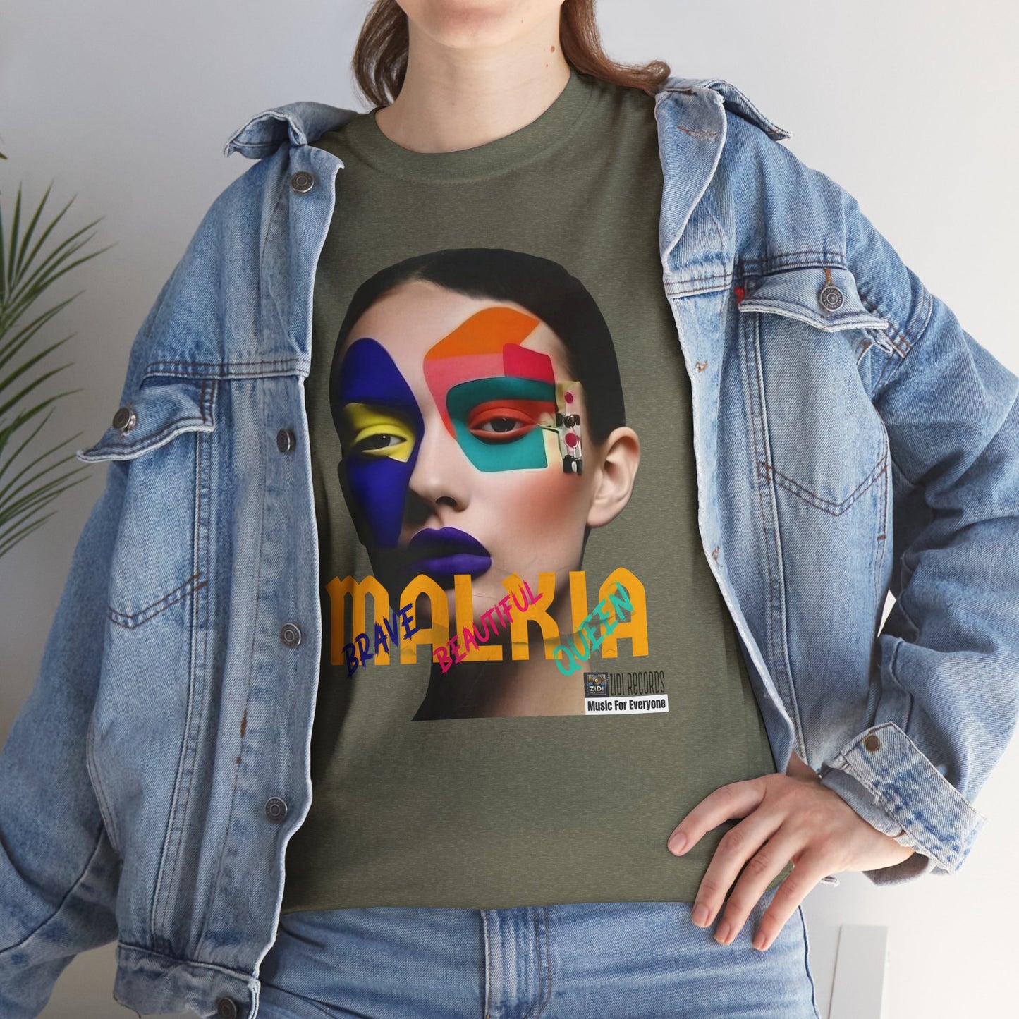 MALKIA T-Shirt - BRAVE, BEAUTIFUL, QUEEN Unisex Tee