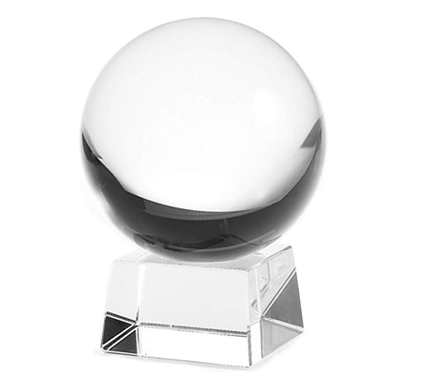 Personalized Crystal Ball: Custom Engraving with Name or Photo - A Thoughtful Gift for Family and Friends