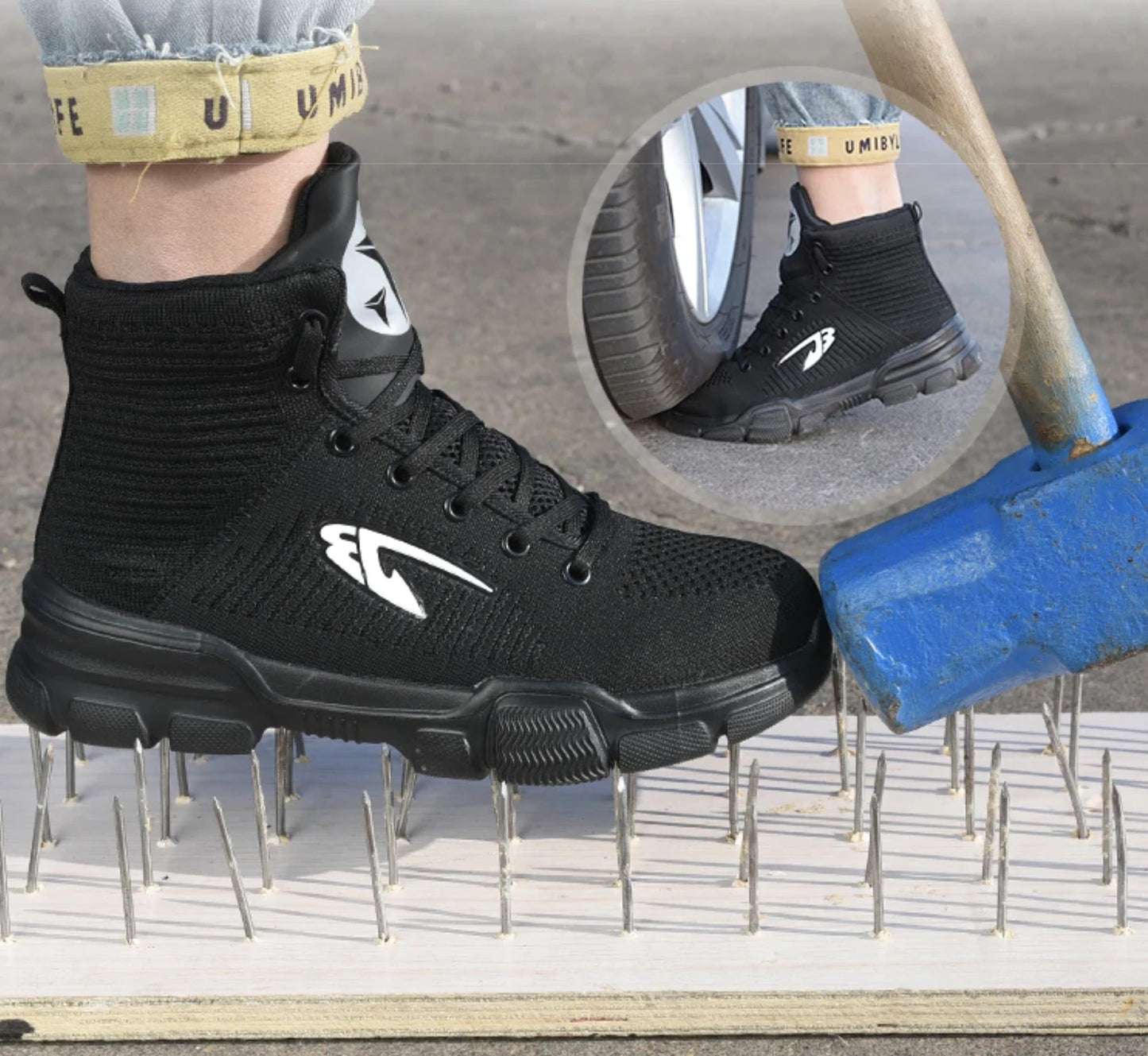 High-top smash-proof shoes sneakers