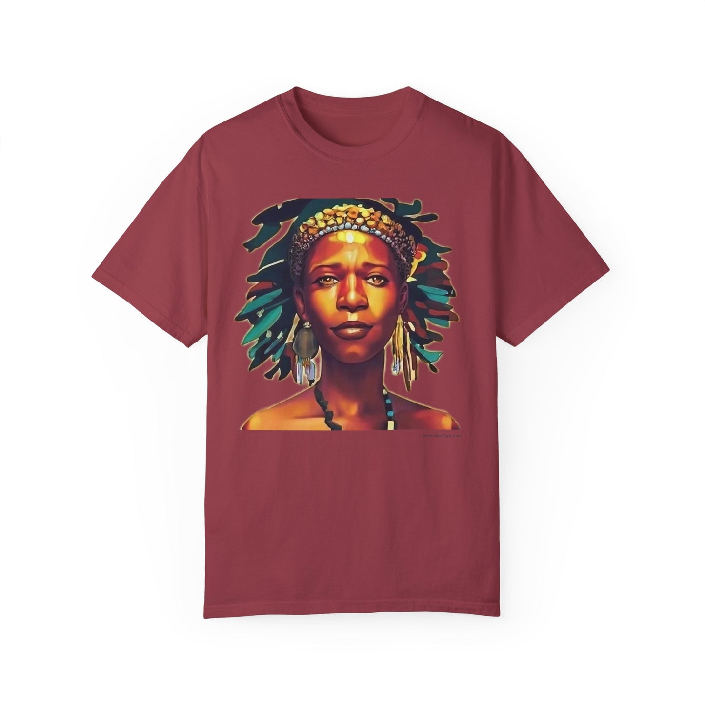 Unisex Garment-Dyed T-shirt- Afro colors - Beautiful virgin