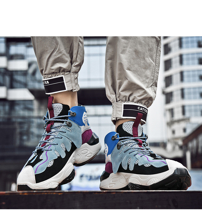 High-top street shooting student shoes men's trendy sneaker shoes
