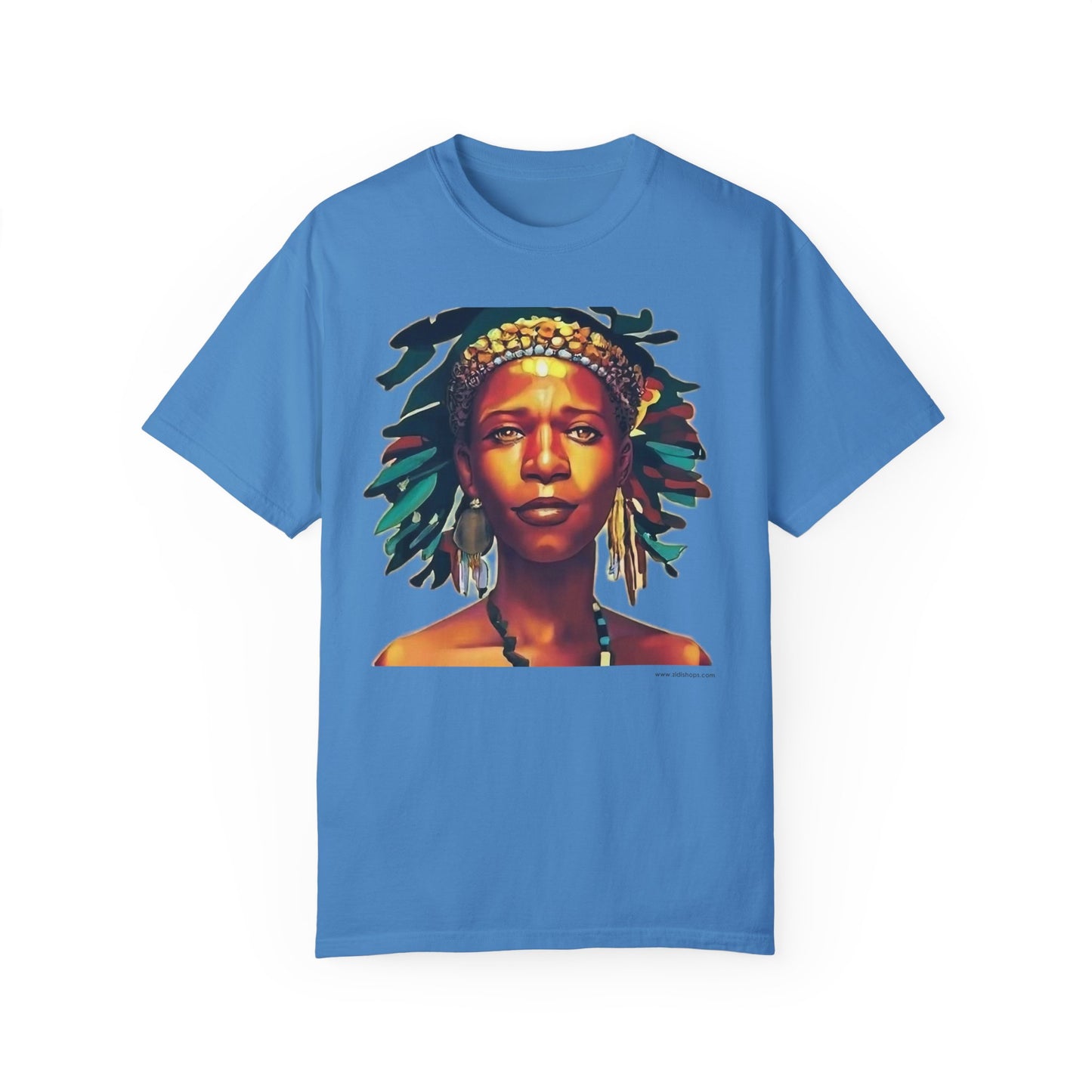Unisex Garment-Dyed T-shirt- Afro colors - Beautiful virgin