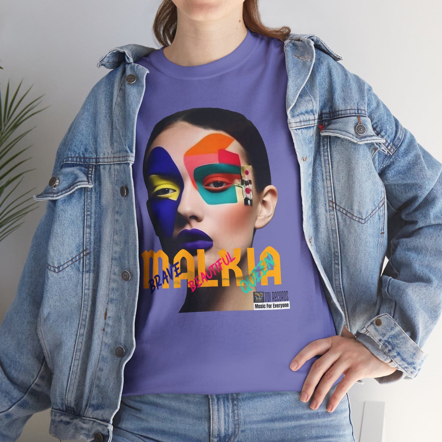 MALKIA T-Shirt - BRAVE, BEAUTIFUL, QUEEN Unisex Tee