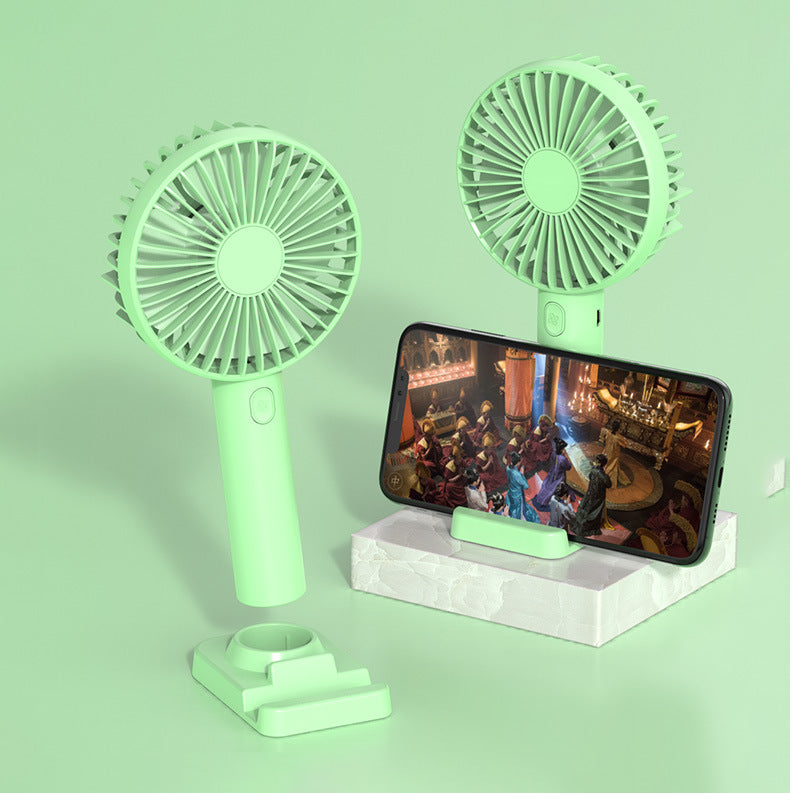 Mini handheld mini fan portable desktop stand